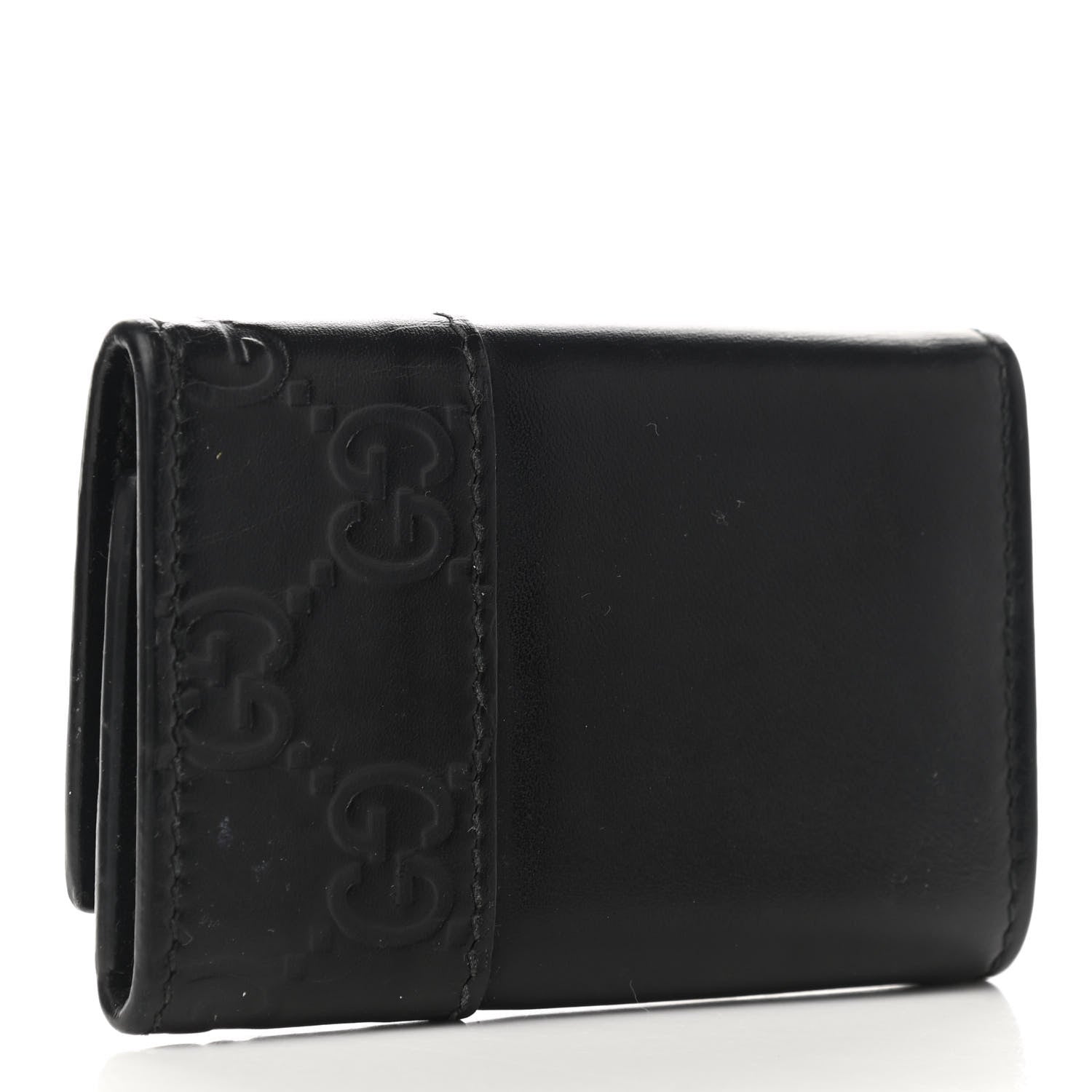 Gucci Guccissima Mistral 6 Key Holder Case Black 3 of 9
