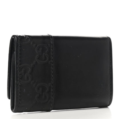 Gucci Guccissima Mistral 6 Key Holder Case Black 3 of 9