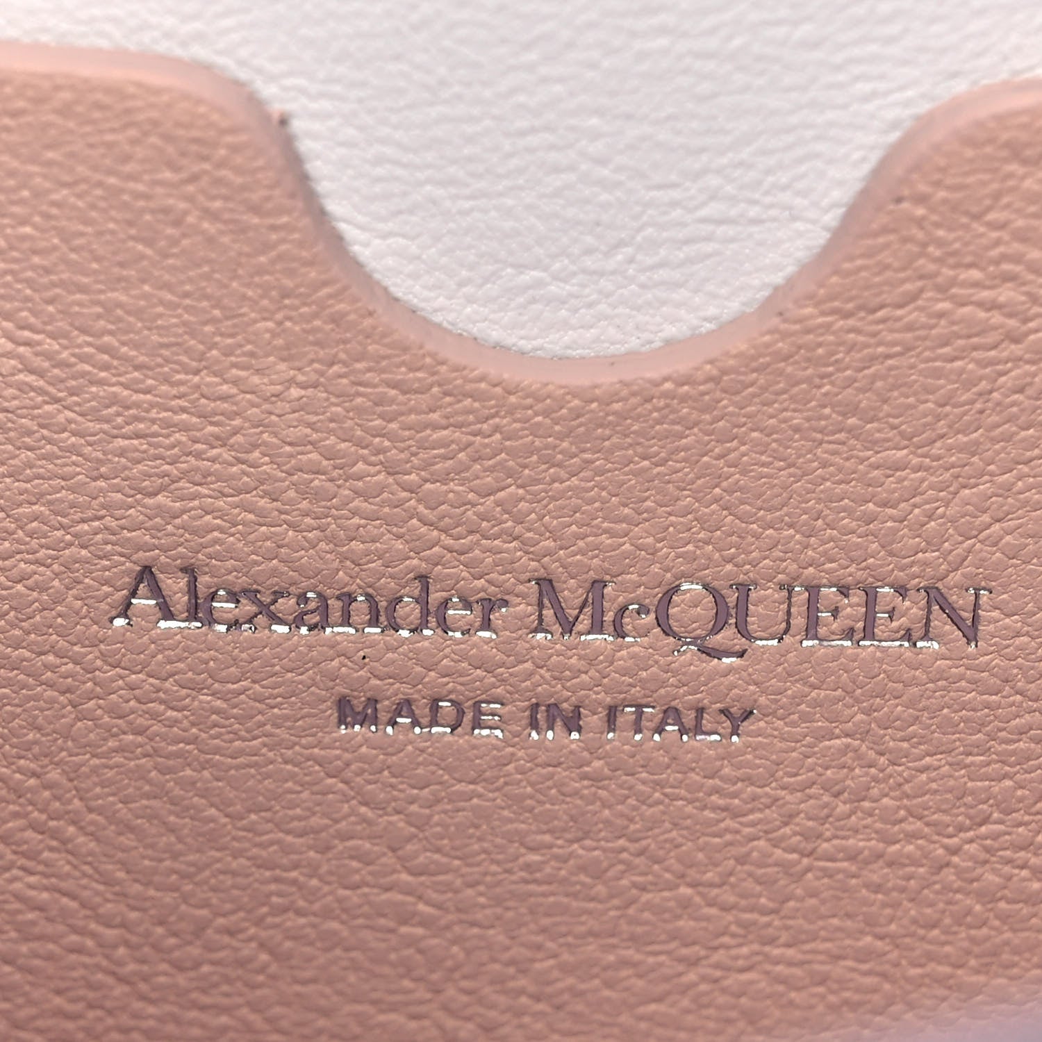 Alexander McQueen Smooth Calfskin Four Ring Knuckle Mini Chain Clutch White 5 of 8