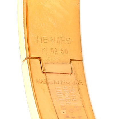 Hermes Enamel Printed Space Derby Narrow Clic Clac H Bracelet PM Indigo Multicolor 4 of 5