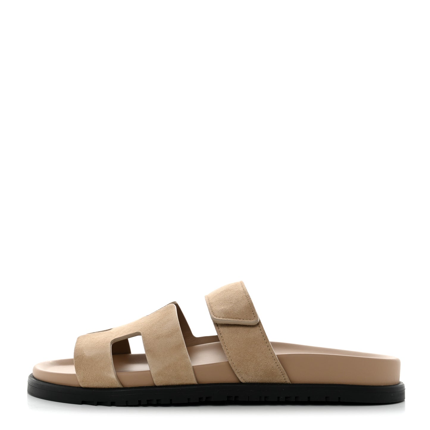 Suede Goatskin Womens Chypre Sandals 41 Beige Argile