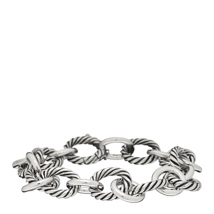 David Yurman Sterling Silver 12mm Large Oval Link Bracelet 1 of 3