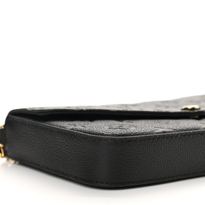 Louis Vuitton Empreinte Pochette Felicie Chain Wallet Black 8 of 10