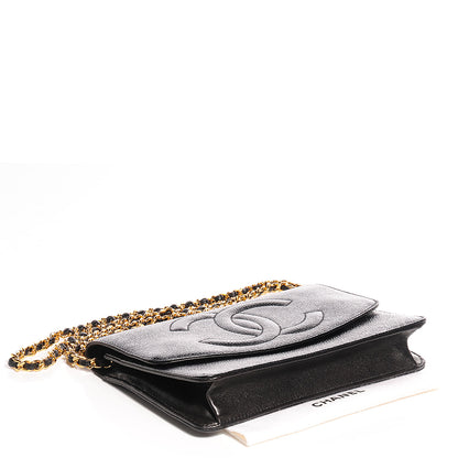 Chanel Caviar Timeless CC Wallet on Chain WOC Black 4 of 9