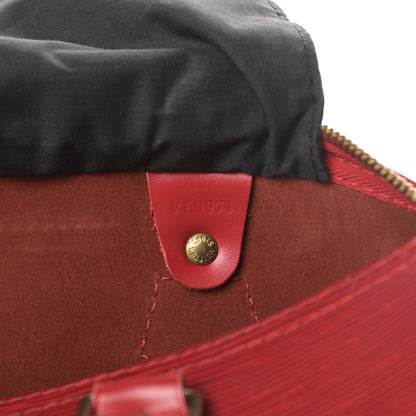 Louis Vuitton Epi Speedy 25 Castillan Red 7 of 17