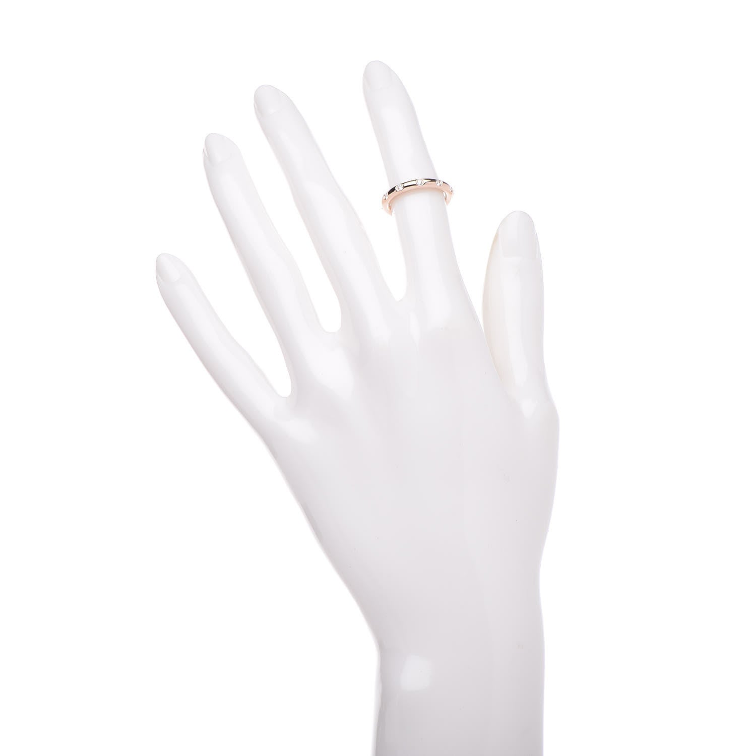 Tiffany 18K Rose Gold Diamond Bezet Band Ring 47 4 2 of 4