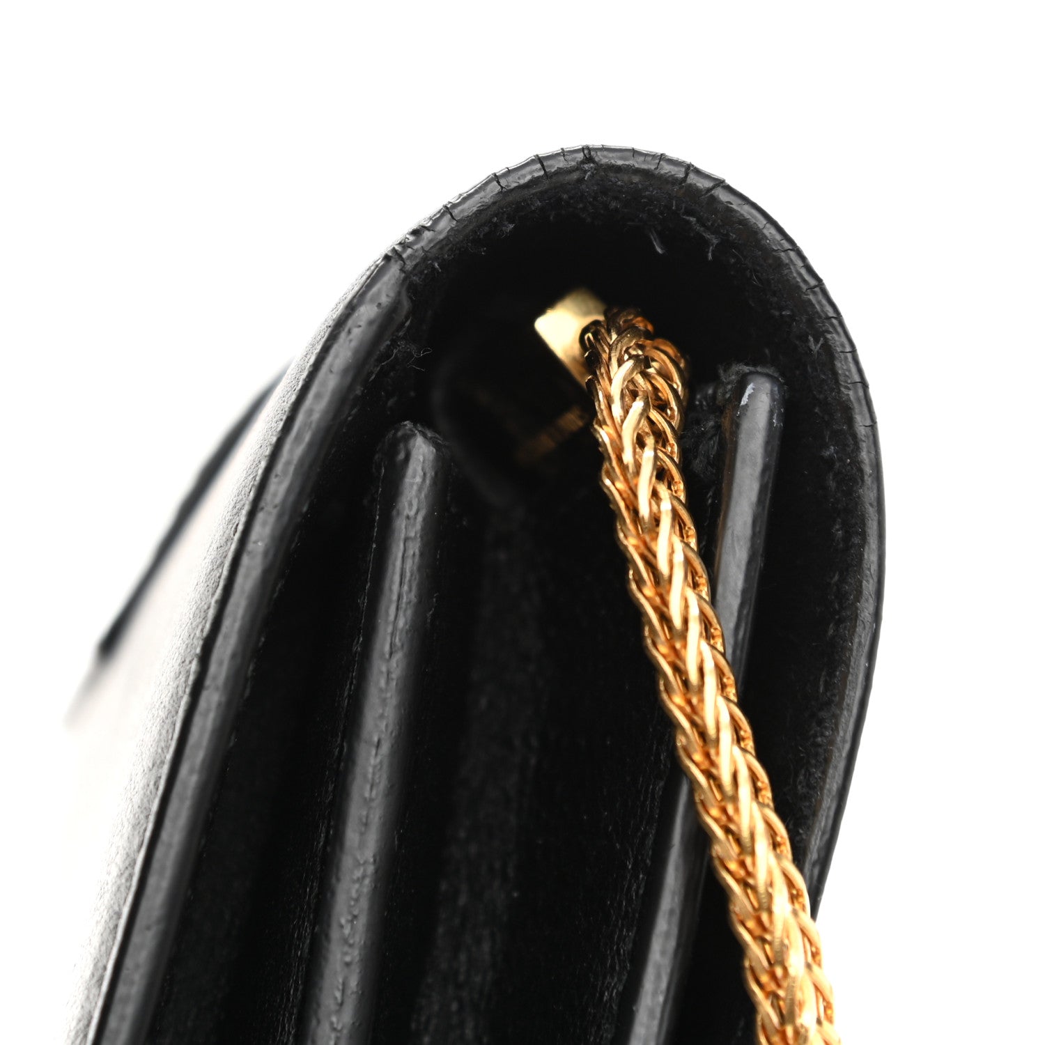Saint Laurent Calfskin Classic Y Ligne Chain Wallet Black 12 of 13