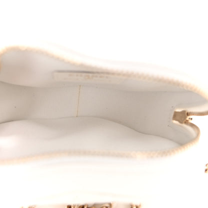 Chanel Lambskin Quilted CC In Love Heart Clutch With Chain White 5 of 10