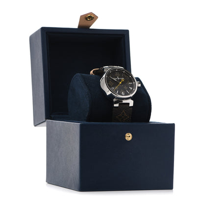Louis Vuitton Stainless Steel Monogram 39mm Tambour Monogram Quartz Watch 5 of 5