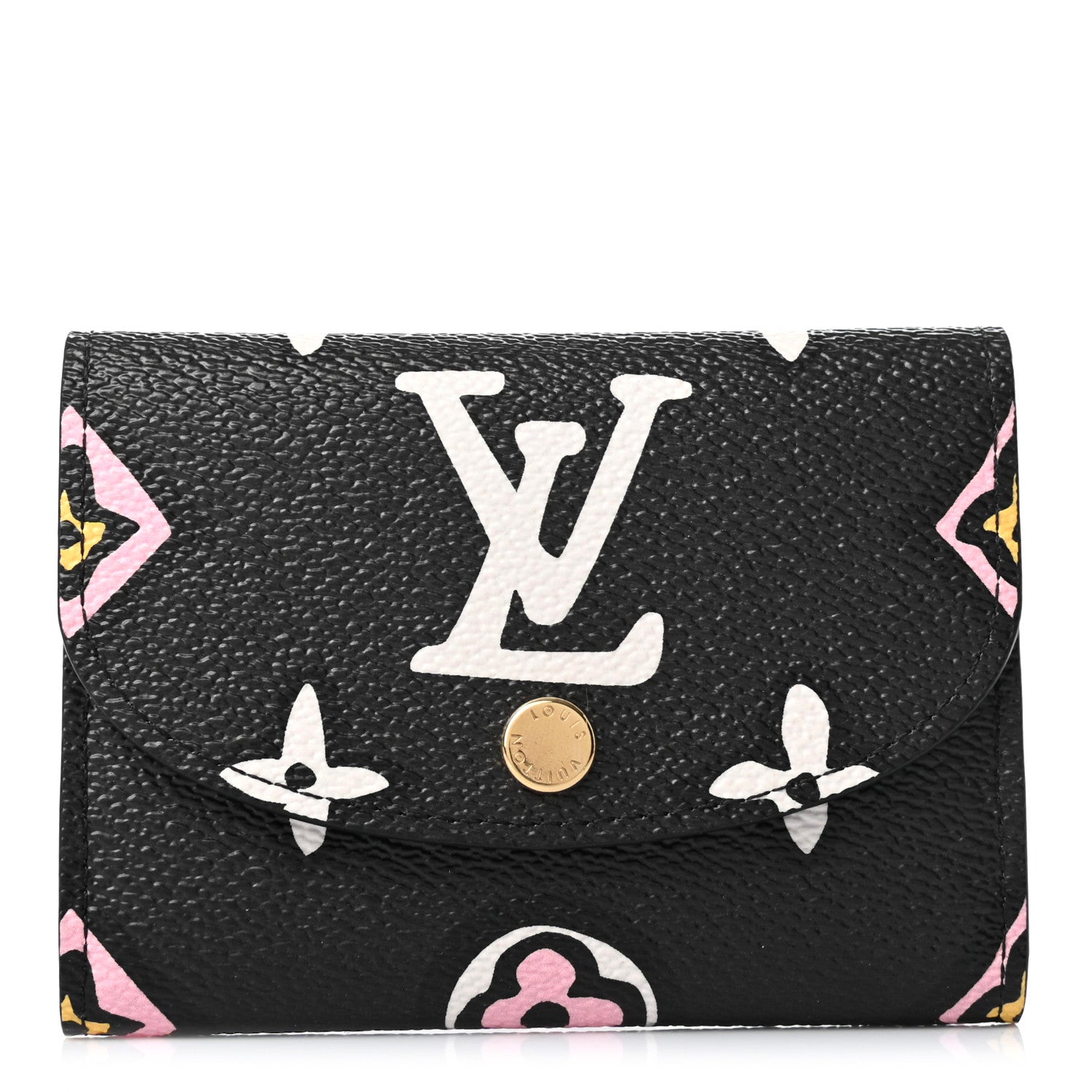 Louis Vuitton Monogram Giant Wild At Heart Rosalie Coin Purse Black 1 of 6