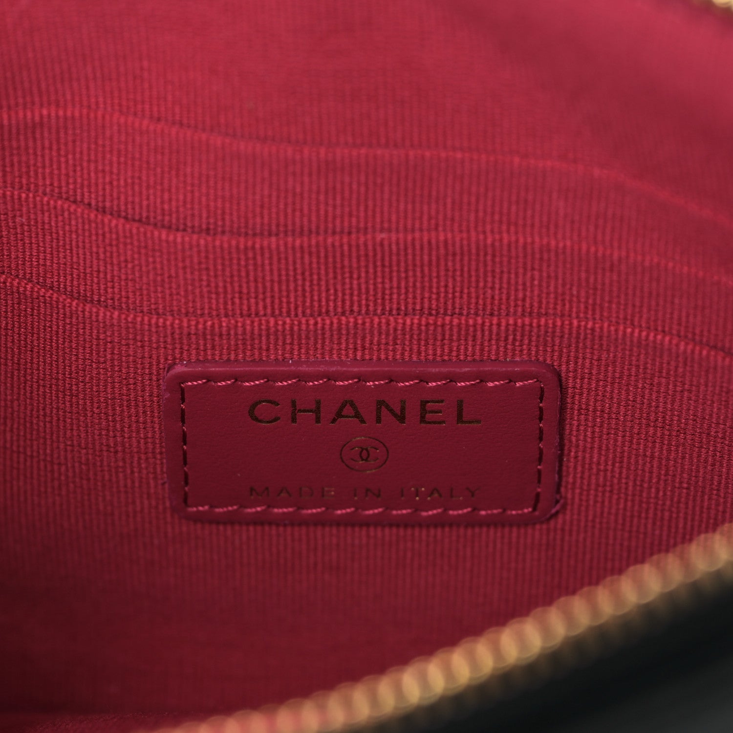 Chanel Lambskin Quilted Small Chanel 19 Pouch Black 6 of 10