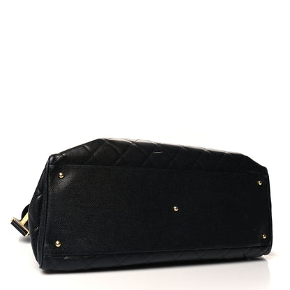 Chanel Caviar Quilted CC Duffel Bag Black 4 of 16