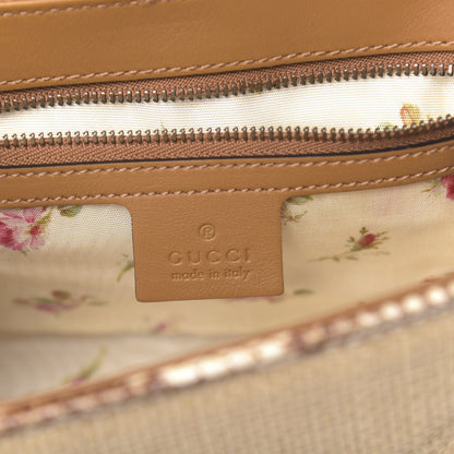 Gucci Raffia Elaphe Matelasse Small GG Marmont Shoulder Bag Natural Cream Brown 6 of 10