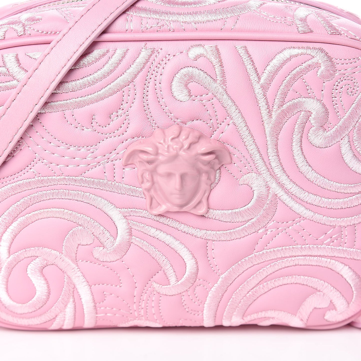 Nappa Barocco Quilted Camera Bag Rosa