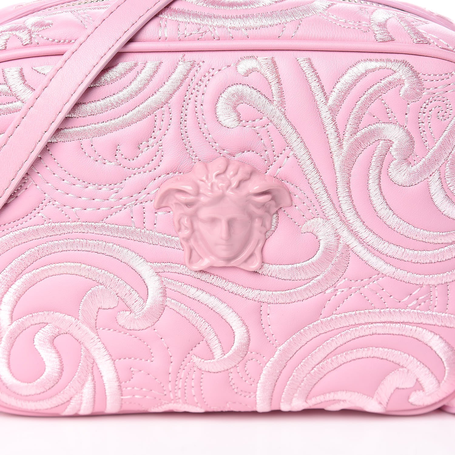 Versace Nappa Barocco Quilted Camera Bag Rosa 7 of 9