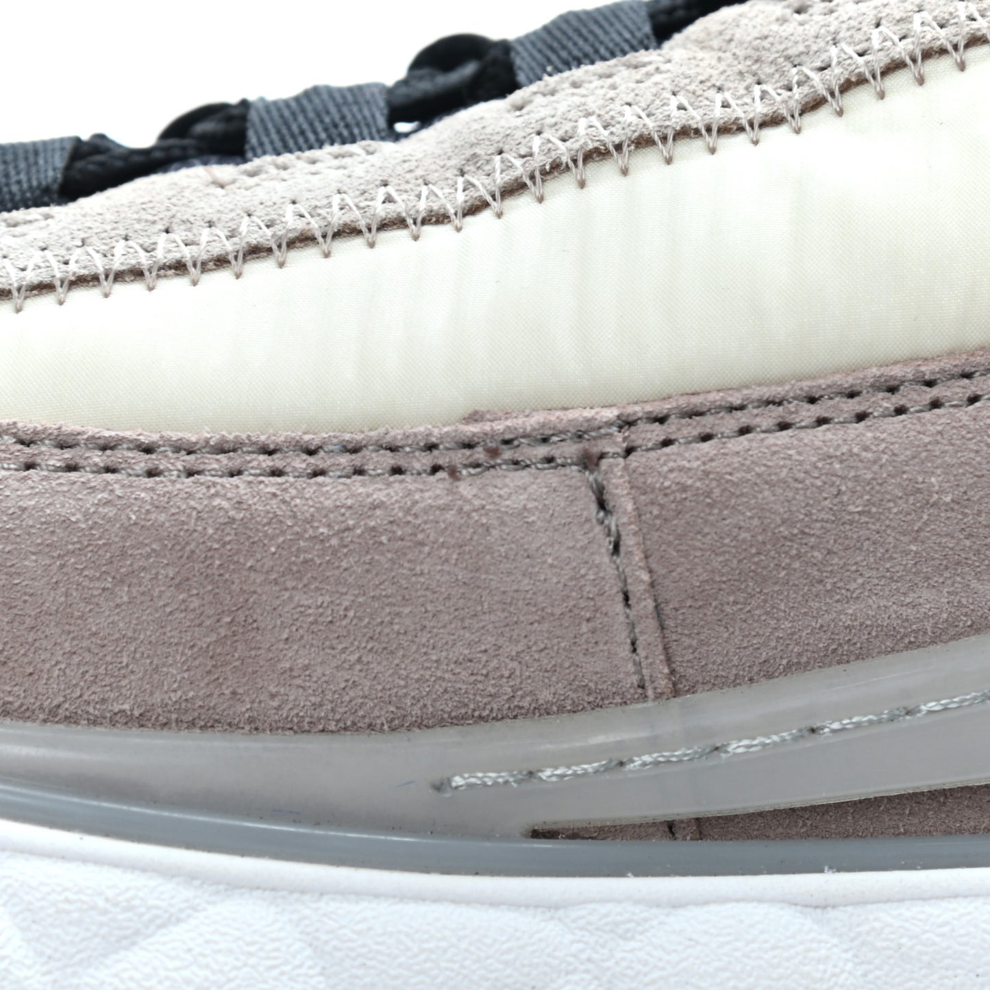 Suede Calfskin Nylon Grosgrain CC Sneakers 36.5 Beige Pink
