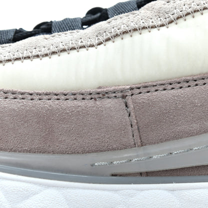 Chanel Suede Calfskin Nylon Grosgrain CC Sneakers 36.5 Beige Pink 10 of 13