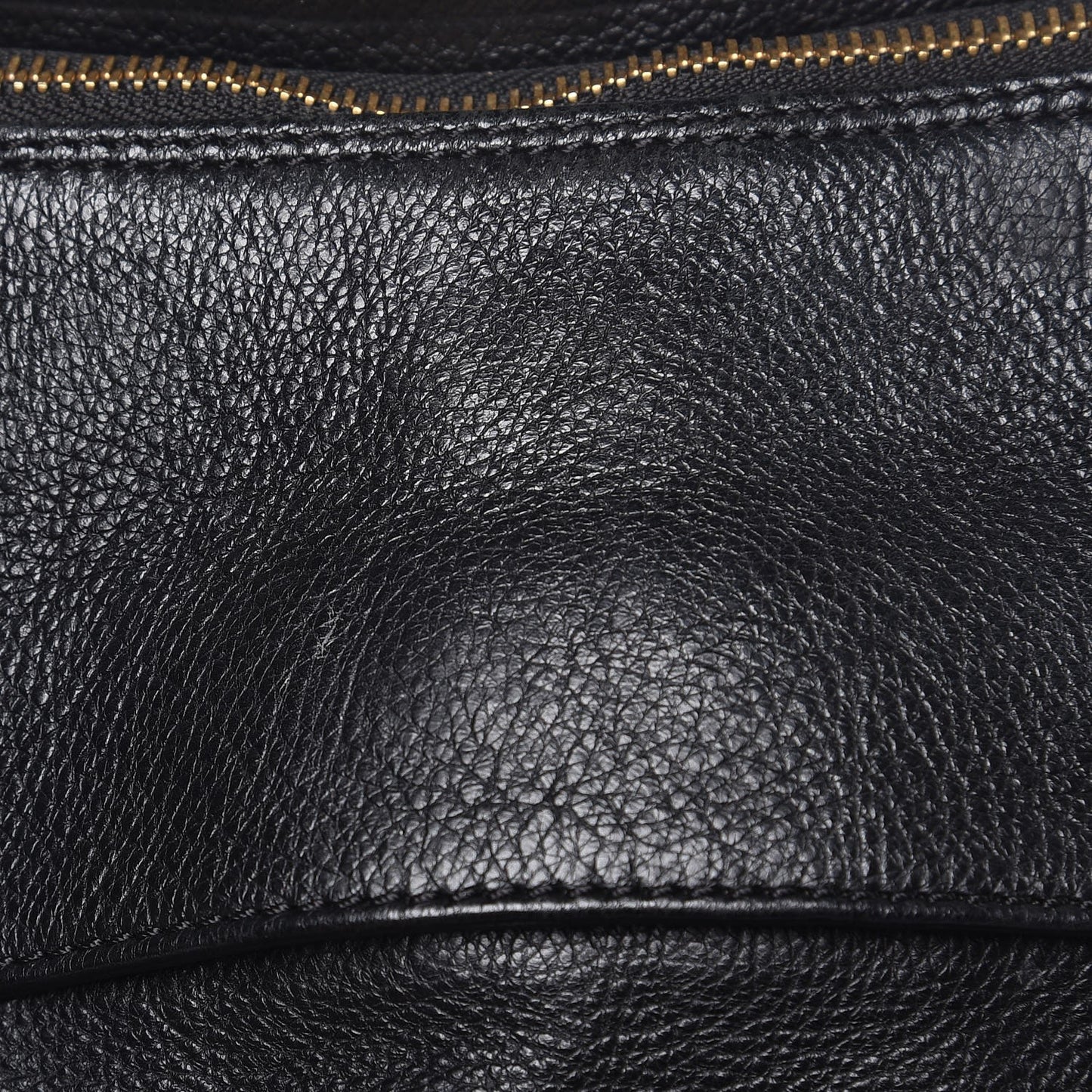 Calfskin Cary Zipped Shoulder Bag Black