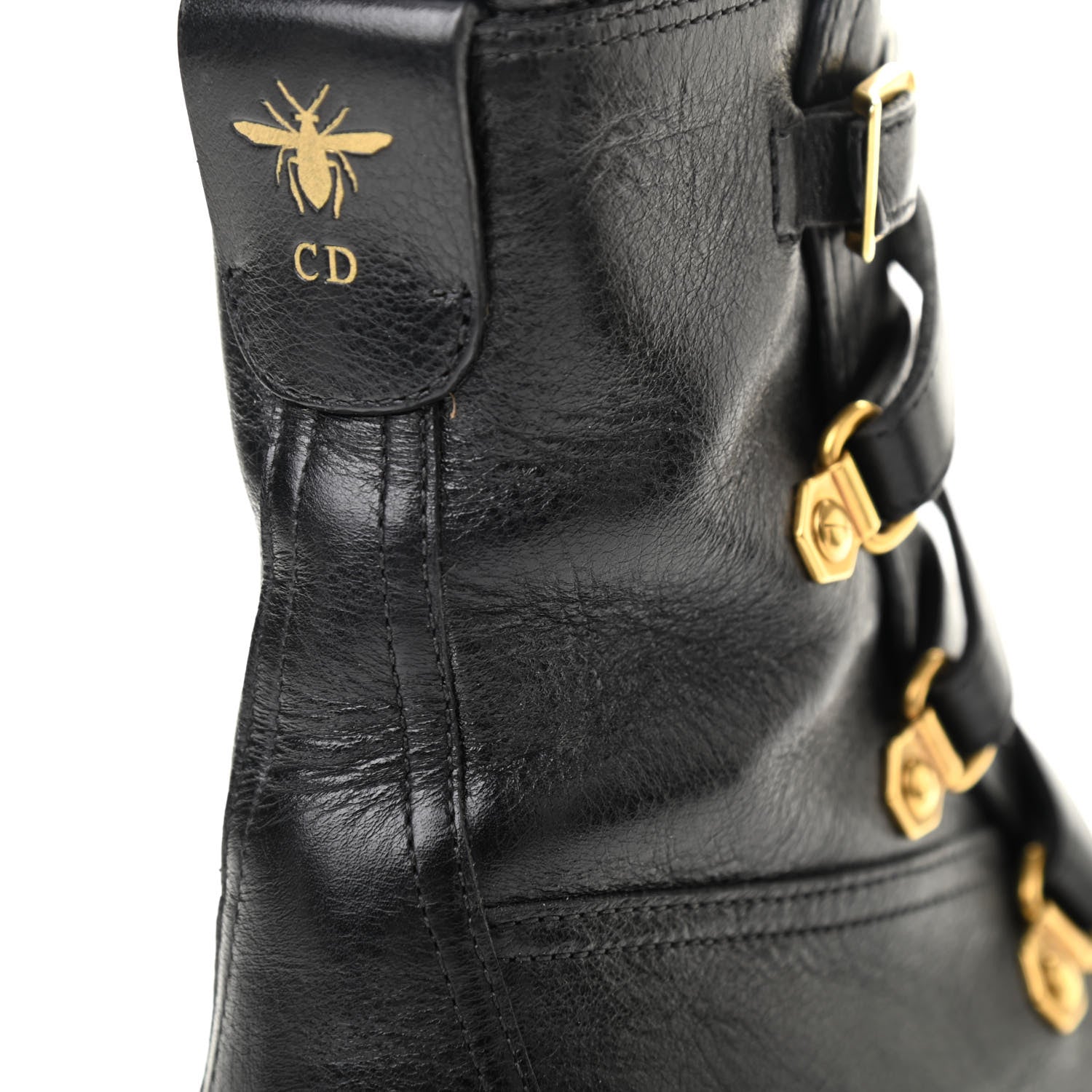 Christian Dior Shiny Calfskin Wildior Low Boot 36.5 Black 13 of 13