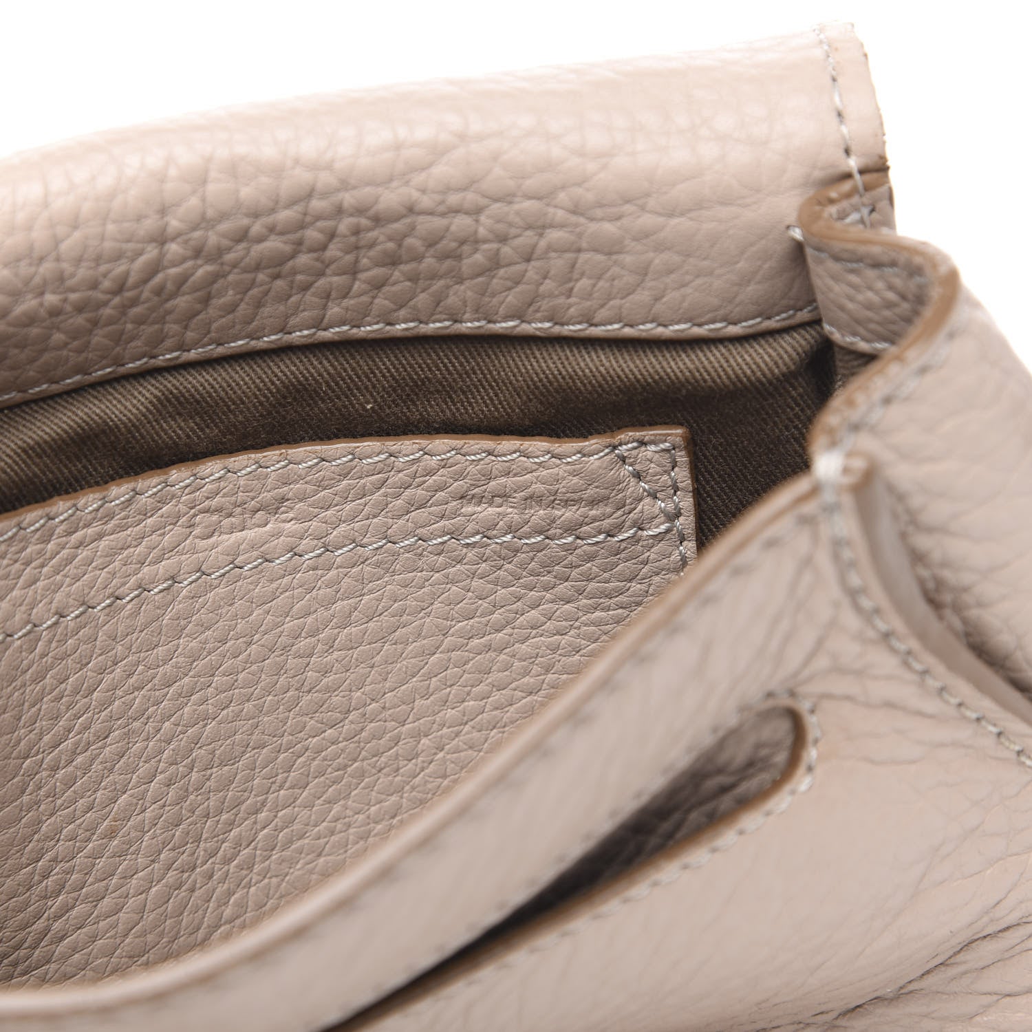Chloe Calfskin Mini Marcie Round Crossbody Bag Abstract White 6 of 12