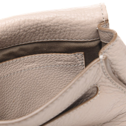 Chloe Calfskin Mini Marcie Round Crossbody Bag Abstract White 6 of 12