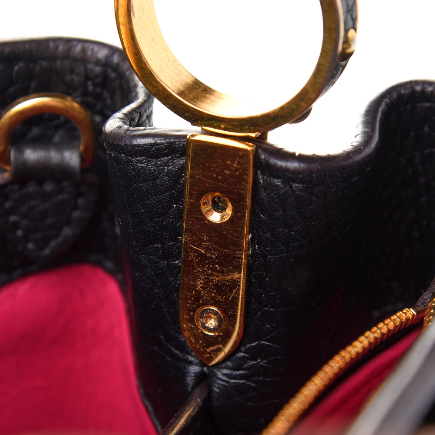 Louis Vuitton Taurillon Capucines BB Black 10 of 10