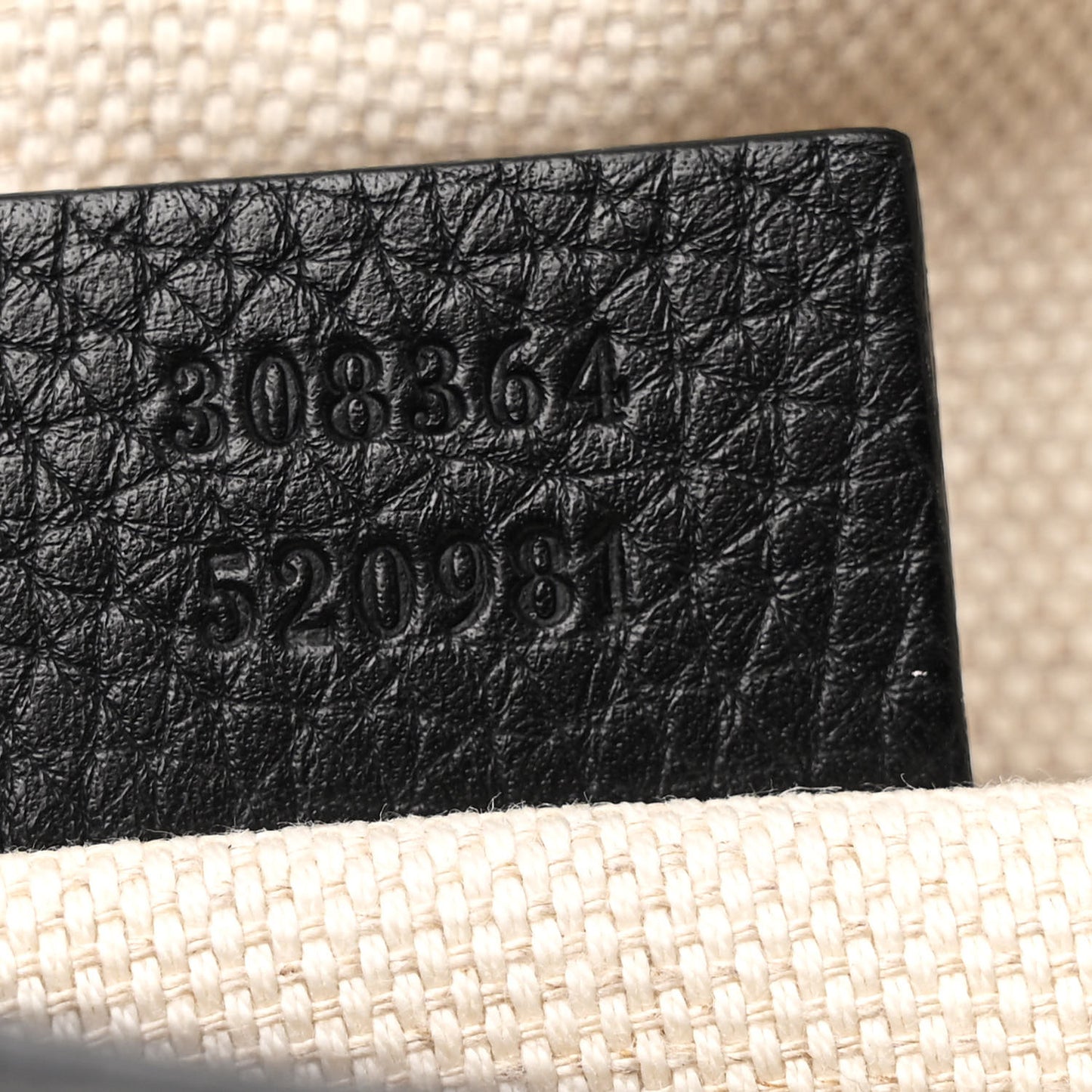Pebbled Calfskin Small Soho Disco Bag Black
