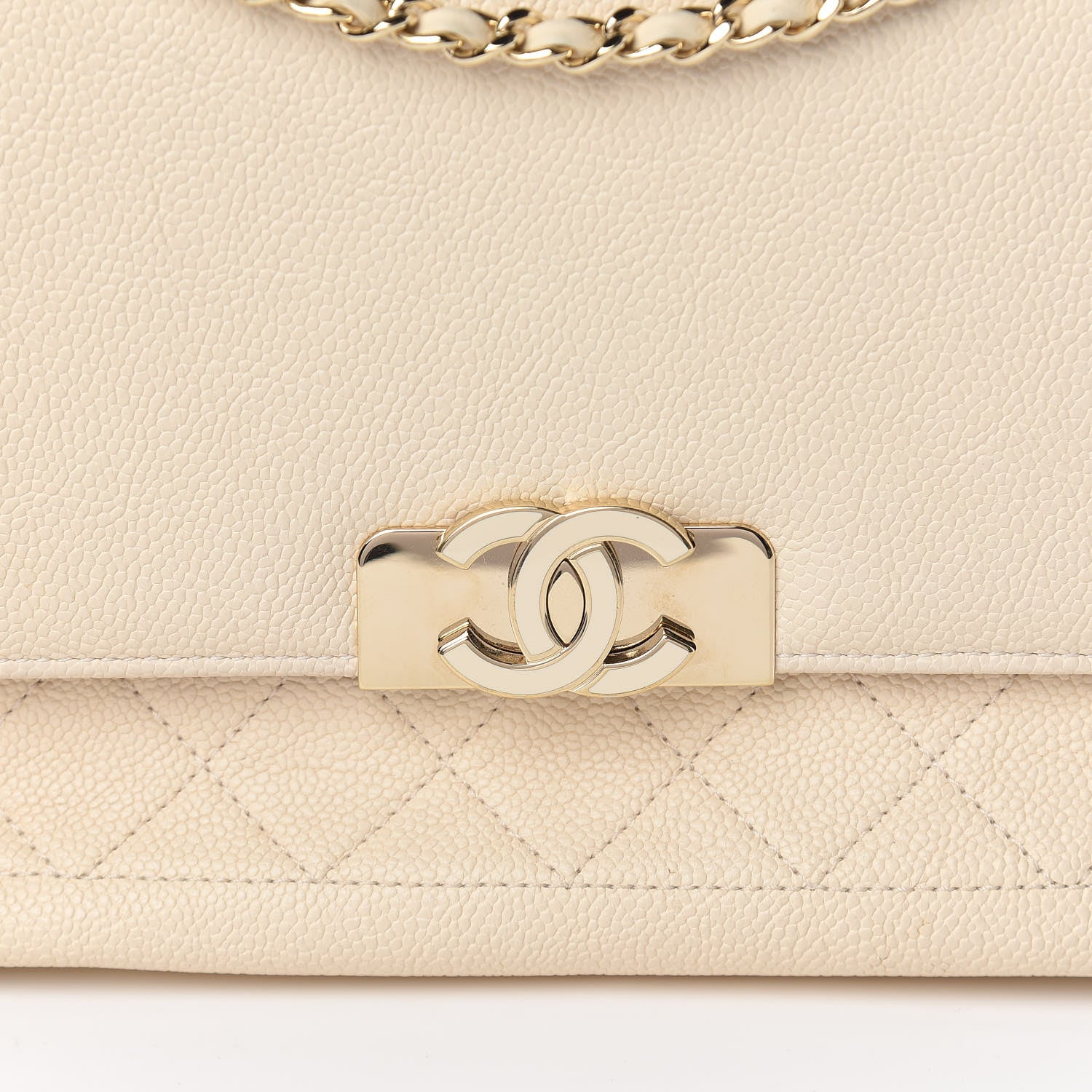 Chanel Caviar Quilted Small Flap Ivory 10 of 10
