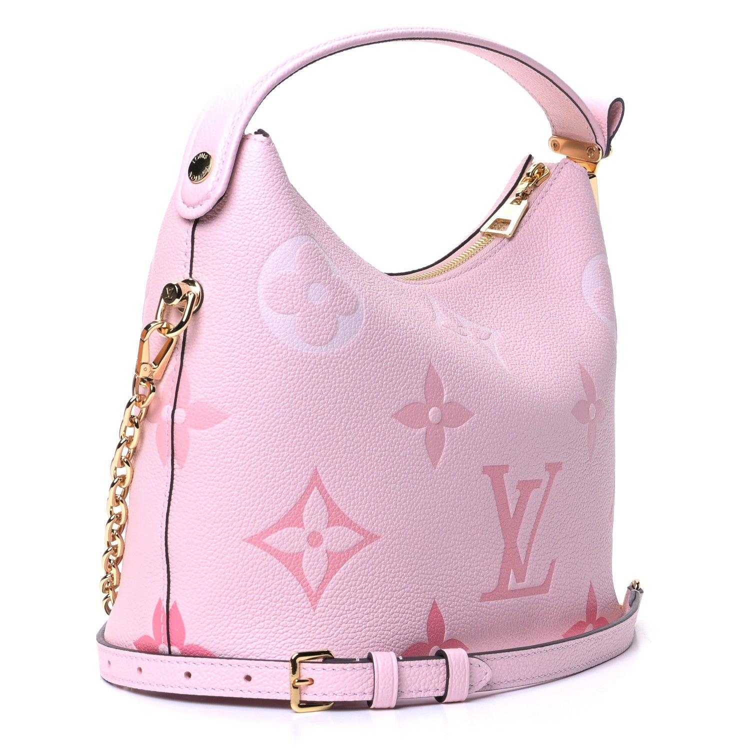 Louis Vuitton Empreinte Monogram Giant By The Pool Marshmallow Hobo PM Bouton De Rose 2 of 5