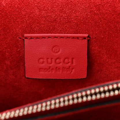 Gucci GG Supreme Monogram Suede Small Dionysus Shoulder Bag Beige Ebony Vulcanic Red 6 of 10