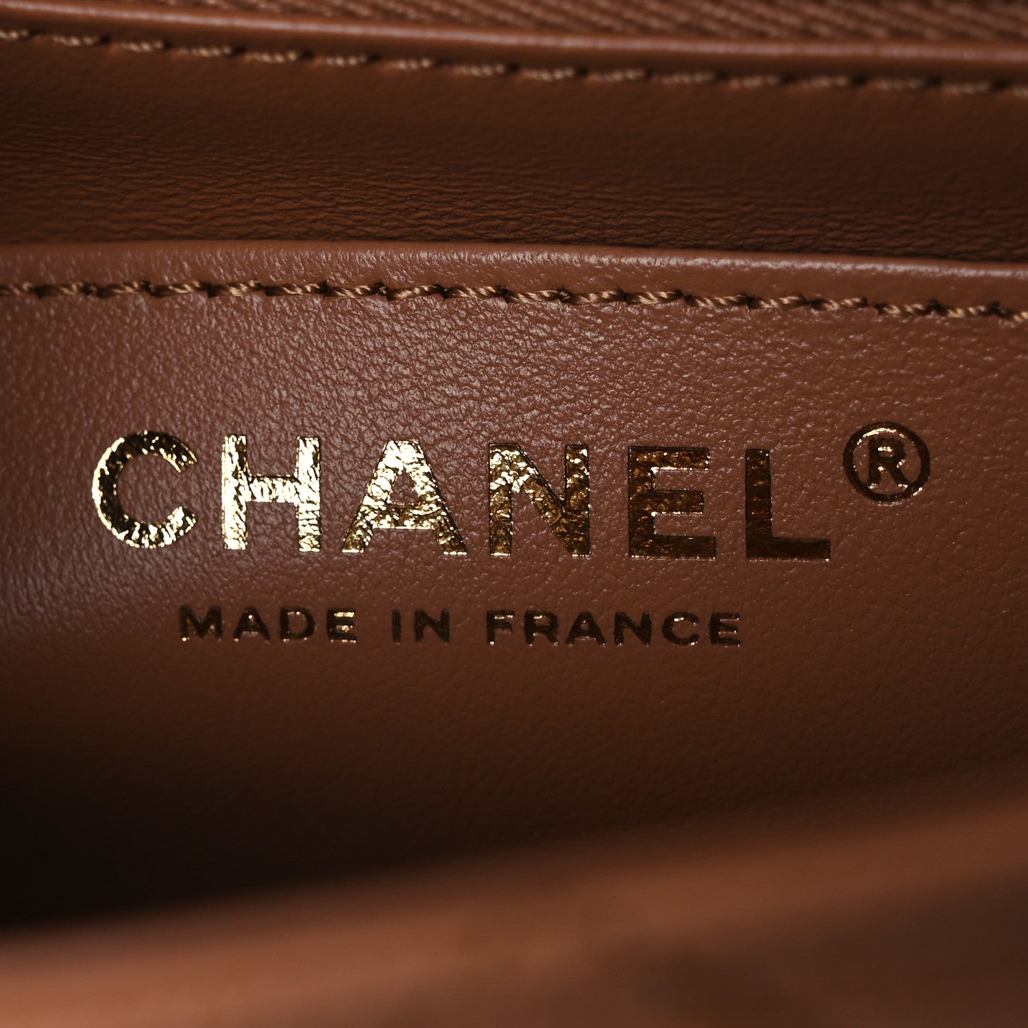 Chanel Caviar Quilted Mini Handy CC Flap Camel 6 of 14