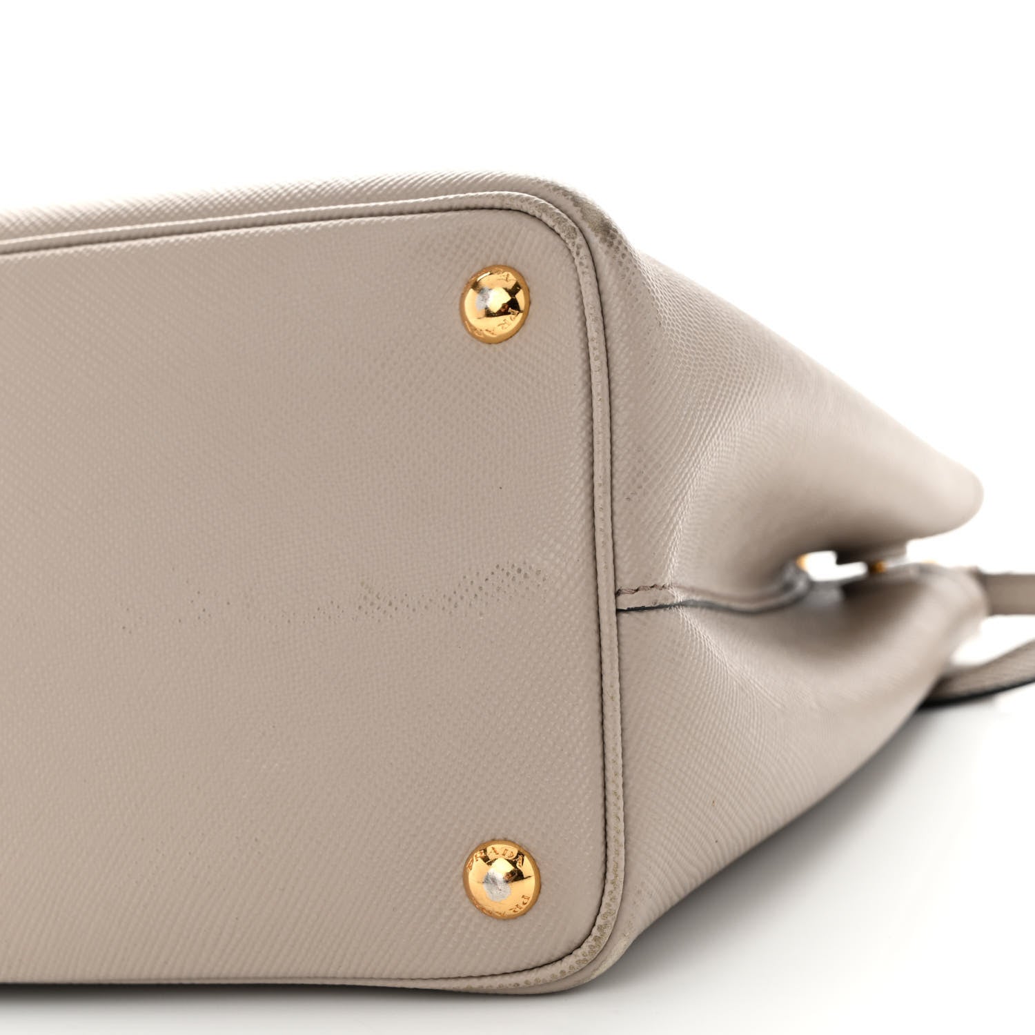 Prada Saffiano Cuir Small Double Bag Pomice 10 of 13