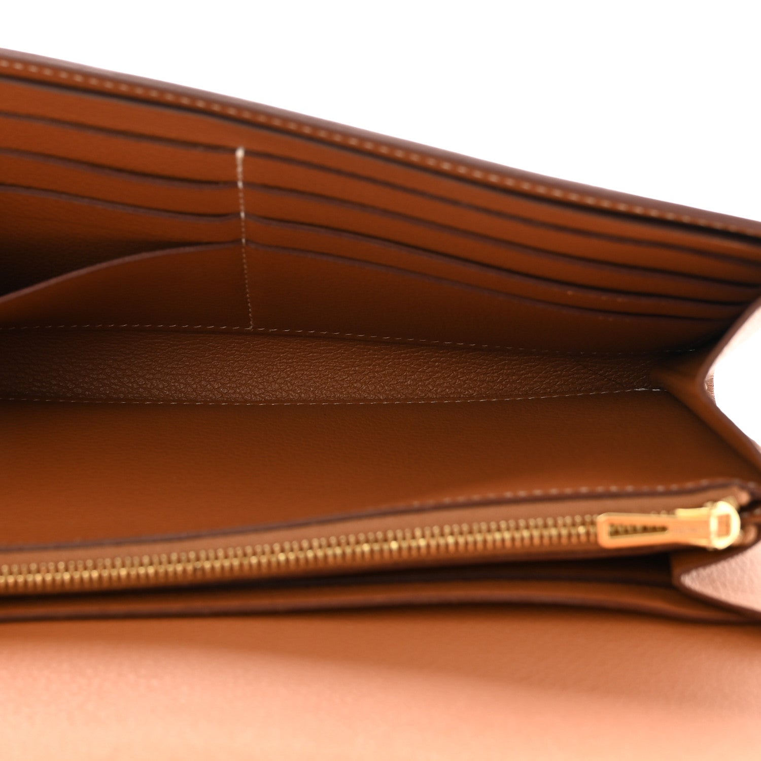 Hermes Evercolor Constance Long Wallet Gold 6 of 13