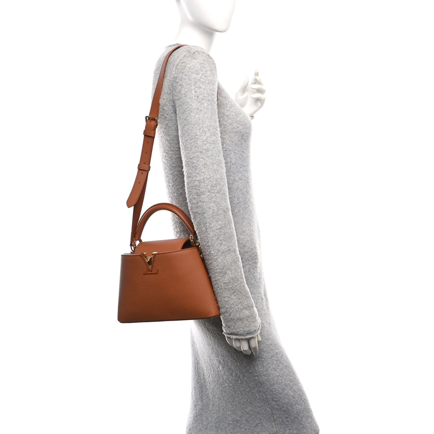 Taurillon Capucines BB Tan