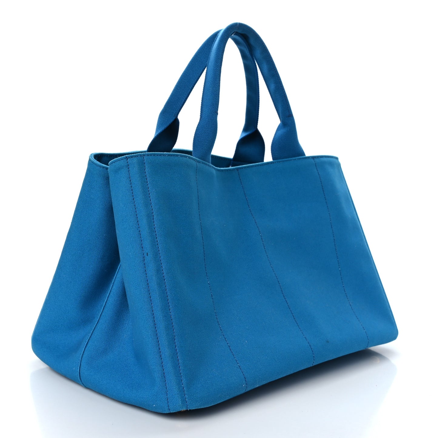 Canapa Large Logo Tote Azzurro