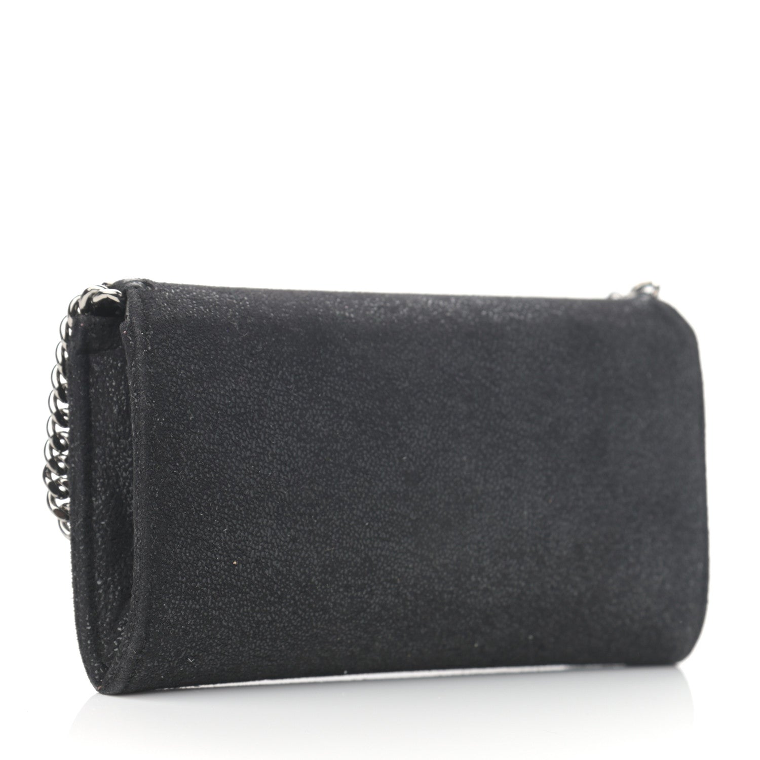 Stella McCartney Shaggy Deer Falabella Flap Wallet Black 3 of 10