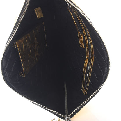 Chanel Metallic Lambskin Large Feministe Maize Feminine Pouch Clutch Gold 5 of 8