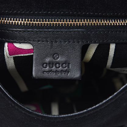 Gucci Suede Wave Flap Bag Black 6 of 13