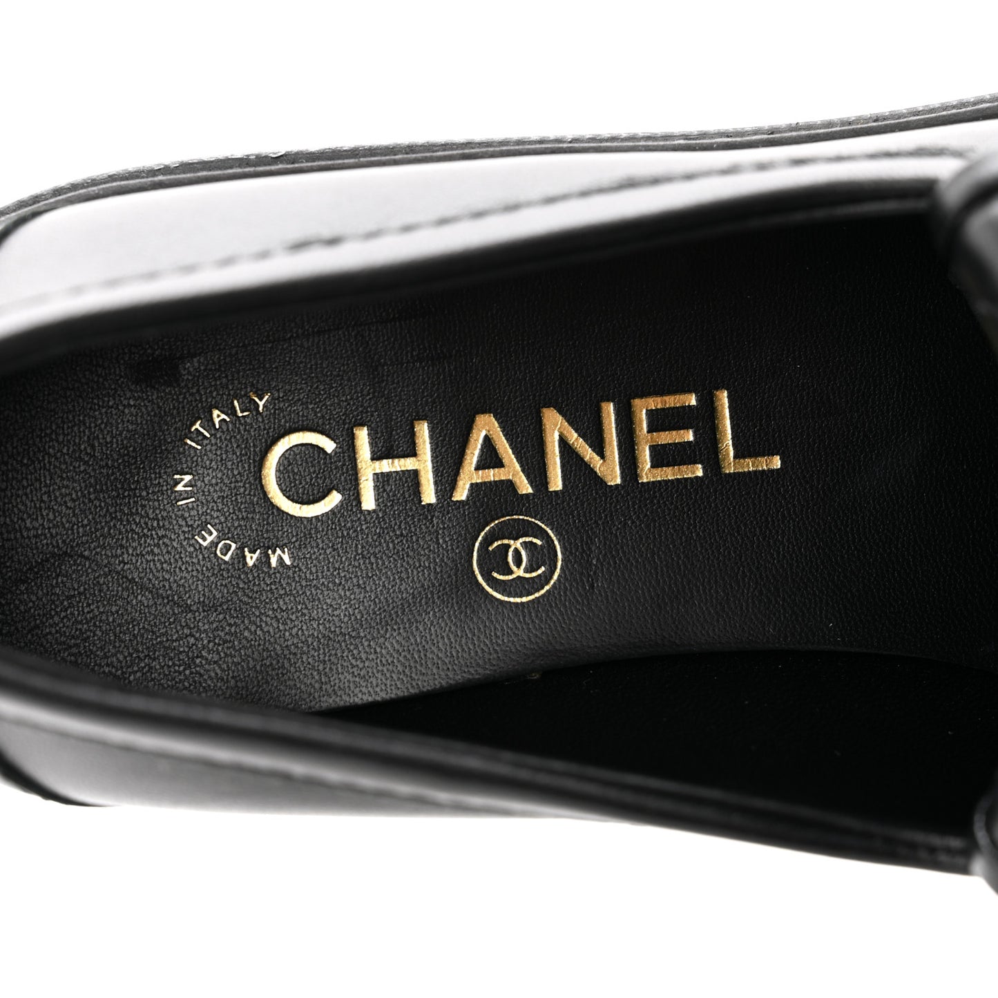 Lambskin Quilted CC Turnlock Loafers 37.5 Black