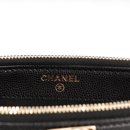 Chanel Caviar Quilted Small Boy Clutch With Chain Black 5 of 8
