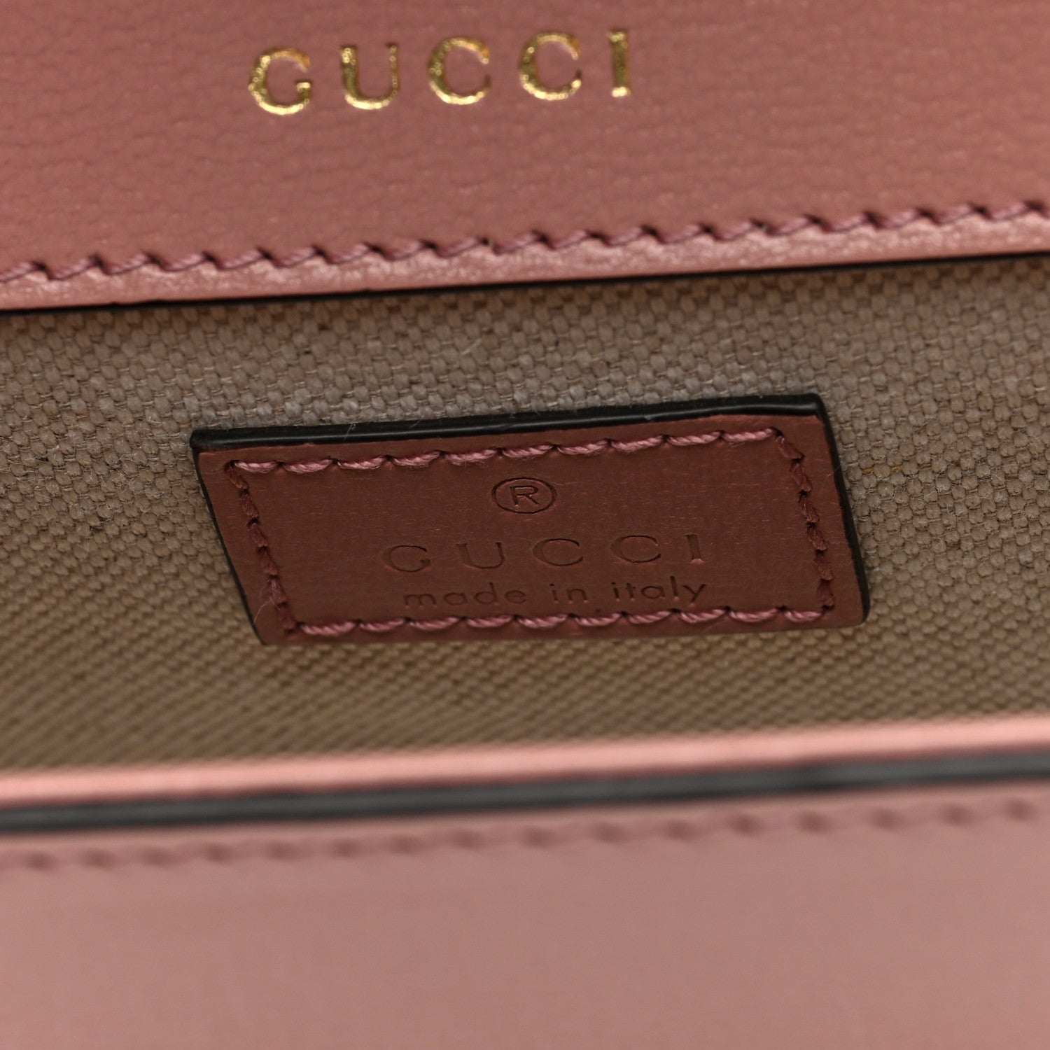Gucci Azalea Calfskin Crystal GG Monogram Mini Horsebit 1955 Shoulder Bag Pink 6 of 10