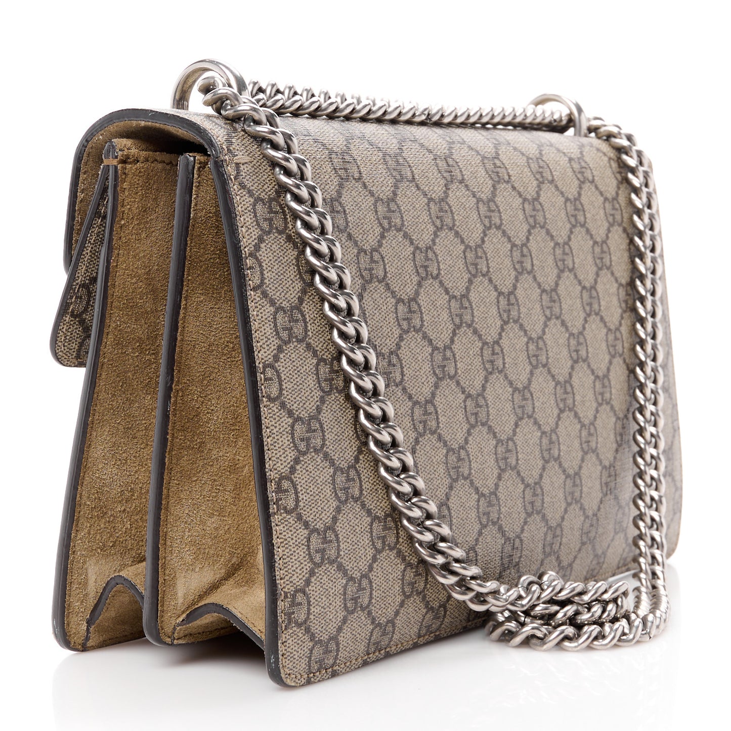 GG Supreme Monogram Small Dionysus Shoulder Bag Taupe