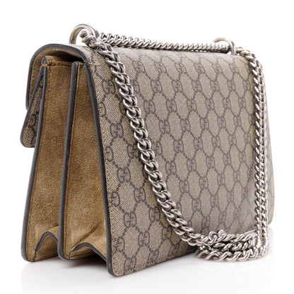 Gucci GG Supreme Monogram Small Dionysus Shoulder Bag Taupe 3 of 16