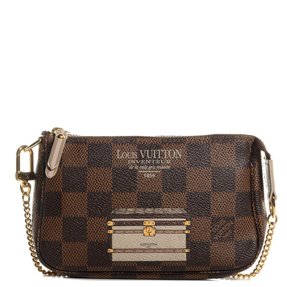 Louis Vuitton Damier Ebene Trunks and Locks Mini Pochette Accessories 1 of 7