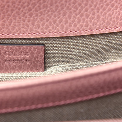 Gucci Dollar Calfskin Small Interlocking G Shoulder Bag Soft Pink 7 of 10