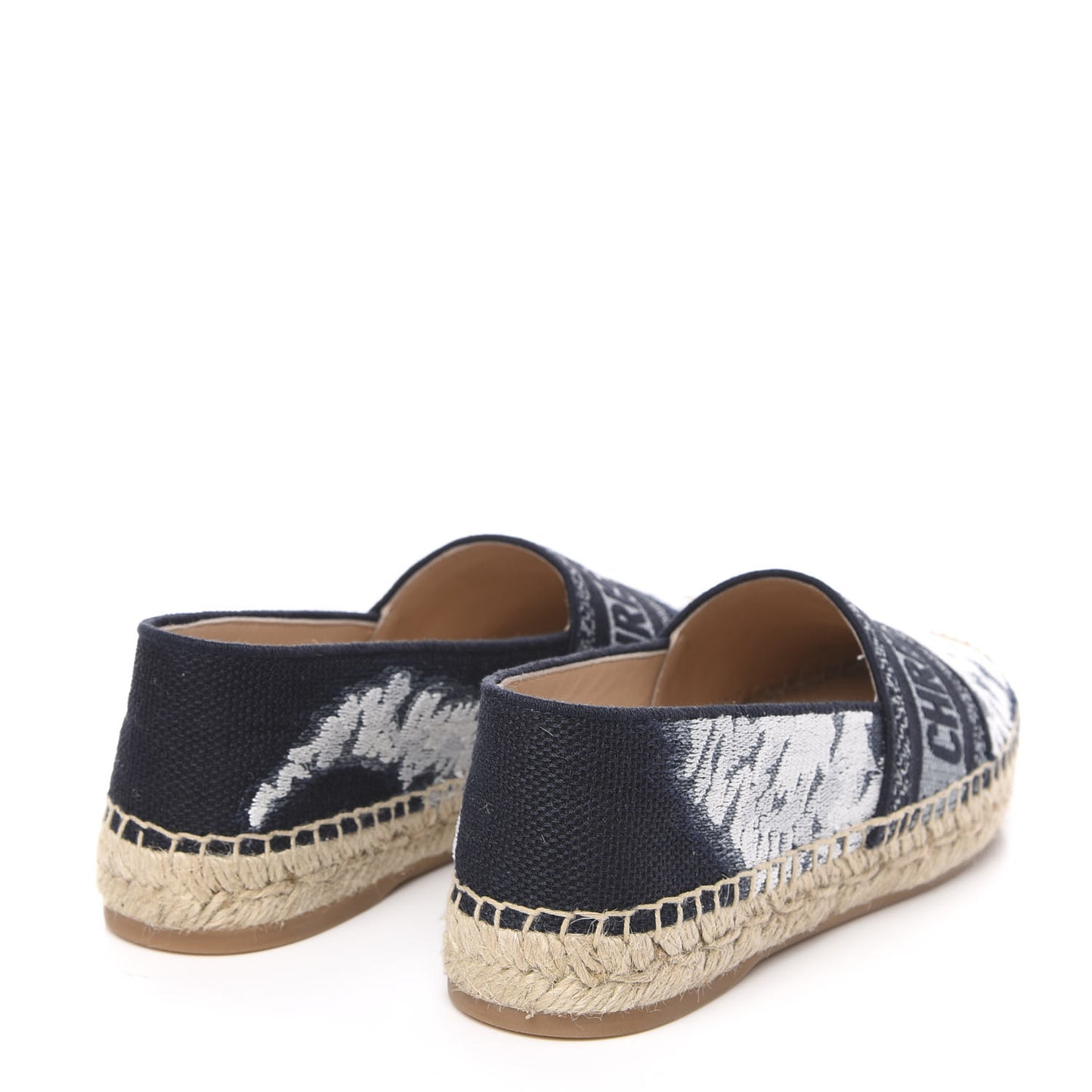 Canvas Tie and Dior Embroidered Granville 15mm Espadrilles 35 Denim