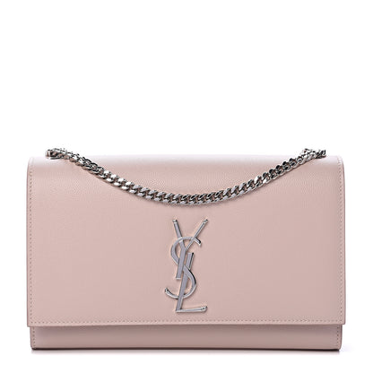 Saint Laurent Grain De Poudre Medium Classic Monogram Kate Satchel Marble Pink 1 of 9