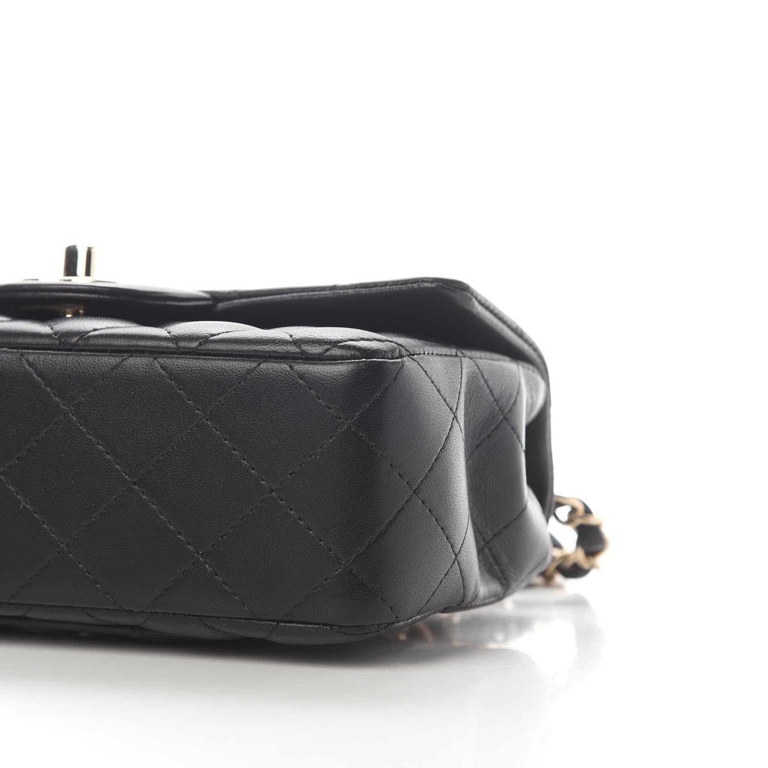 Chanel Lambskin Quilted Mini Rectangular Flap Black 8 of 8
