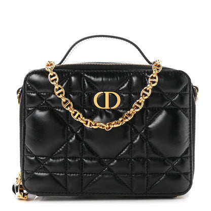 Christian Dior Calfskin Macrocannage Caro Box Bag Black 1 of 10