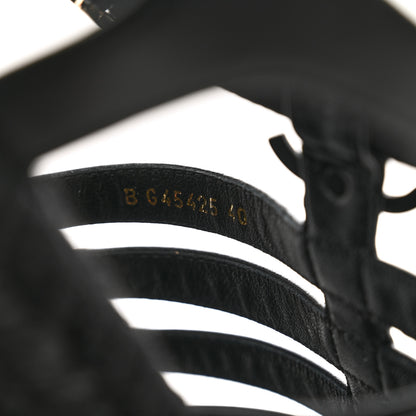 Chanel Lambskin Espadrille Sandals 40 Black 8 of 8